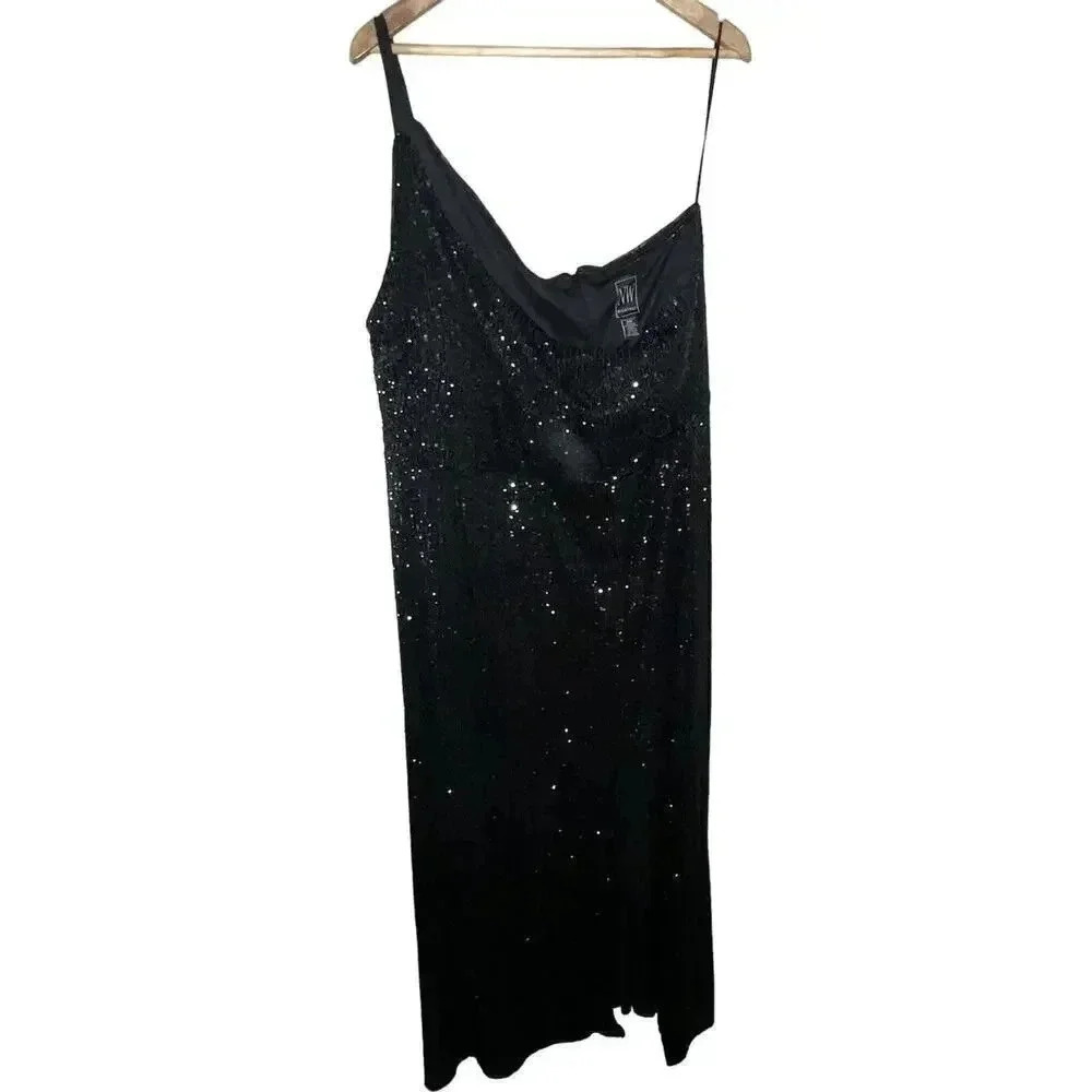 Night Way Black Sequin‎ Sleeveless Party Dress